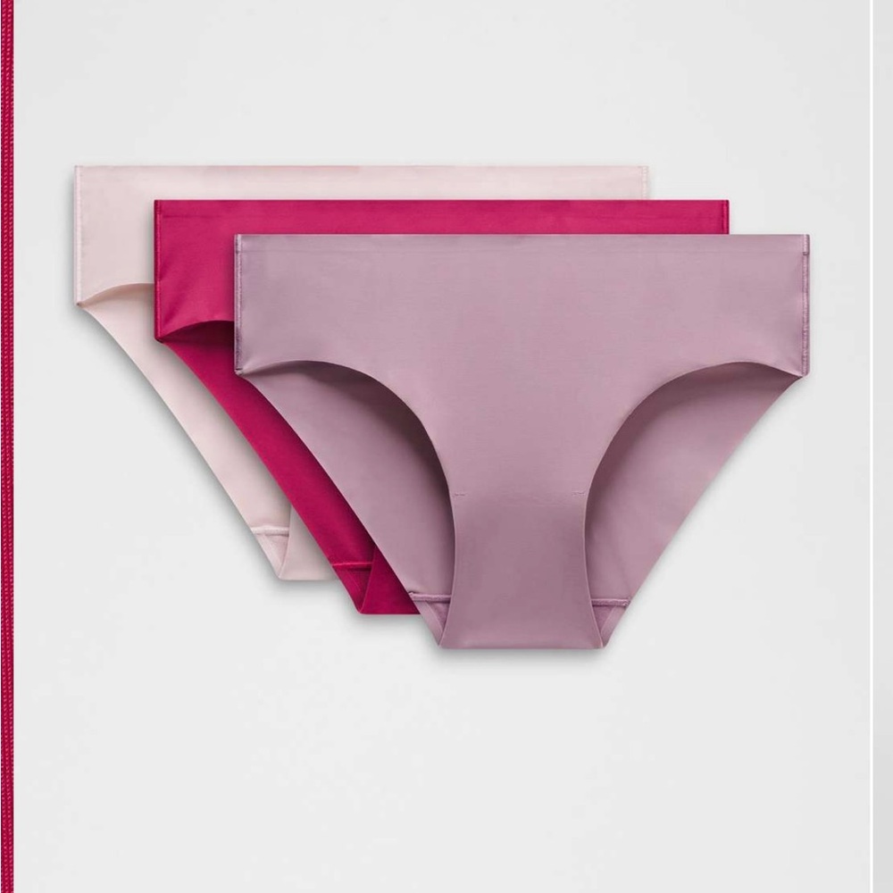 Lululemon InvisiWear Mid-Rise Bikini Underwear *3 Pack *NWT Small